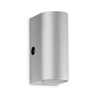 BRILONER TELEFUNKEN LED venkovní nástěnné svítidlo s čidlem, 15,1 cm, 10 W, stříbrná IP44 TF 307104TF BRILONER TELEFUNKEN LED venkovní nástěnné svítidlo s čidlem, 15,1 cm, 10 W, stříbrná IP44 TF 307104TF