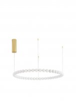 NOVA LUCE z�v�sn� sv�tidlo PERLA zlat� kov a op�lov� sklo LED 96W 230V 3000K IP20 v�. d�lkov�ho ovl�d�n� stm�vateln� 9695232