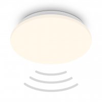 BRILONER Ugo stropn� sv�tidlo pr.27 cm - 13W, 1300lm, LED, tepl� b�l�, pohybov� �idlo, b�l� 3959016