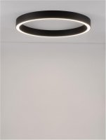 NOVA LUCE stropn� sv�tidlo STING LED stropn� sv�tidlo hlin�k a akryl �ern� Epistar SMD2835 50W 3000K Eaglerise TRIAC driver D90 H7.8 120st. IP20 stm�vateln� 9558640