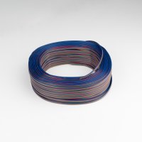 SLC LS kabel 4x0,35mm2 RGB 100m/role IP54