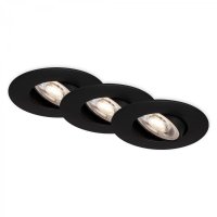 BRILONER LED vestavn� sv�tidlo 4,4 cm 3x 4,9W 480lm �ern� BRI 7602035
