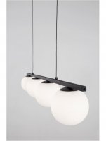 NOVA LUCE závěsné svítidlo JOLINE černý kov a hliník bílé opálové sklo LED 32W 240V 3200K IP20 9919604 NOVA LUCE závěsné svítidlo JOLINE černý kov a hliník bílé opálové sklo LED 32W 240V 3200K IP20 9919604