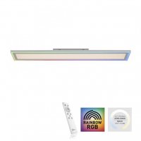 LEUCHTEN DIREKT is JUST LIGHT LED stropn� sv�tidlo 100x18cm, b�l�, ploch�, Rainbow RGB RGB+2700-6000K