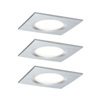 Paulmann vestavné svítidlo LED Coin Slim IP44 hranaté 6,8W hliník 3ks sada stmívatelné 938.95 P 93895 Paulmann vestavné svítidlo LED Coin Slim IP44 hranaté 6,8W hliník 3ks sada stmívatelné 938.95 P 93895