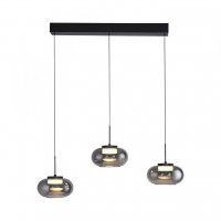 JUST LIGHT Kolekce Schöner Wohnen Závěsné svítidlo SIA černé, 3-ramenné, stmívatelné, SimplyDim, nastavitelná výška 3000K JUST LIGHT Kolekce Schöner Wohnen Závěsné svítidlo SIA černé, 3-ramenné, stmívatelné, SimplyDim, nastavitelná výška 3000K
