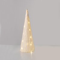 ACA Lighting b�l� pap�rov� ku�elov� strom 20 mini WW LED na baterie 3xAA, IP20 pr.18.5x50cm X112011321