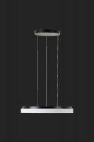 OSMONT CAR66382 CARINA LE2 z�v�sn� sklen�n� sv�tidlo �ern� / b�l� IP40 3000 K 46W LED