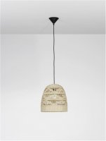NOVA LUCE závěsné svítidlo MARLO přírodní ratan černý kabel E27 1x12W 230V IP20 bez žárovky 9586505 NOVA LUCE závěsné svítidlo MARLO přírodní ratan černý kabel E27 1x12W 230V IP20 bez žárovky 9586505