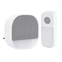 Solight bezdr�tov� zvonek s no�n�m sv�t�lkem, do z�suvky, 180m, b�l�, learning code 1L81