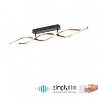 PAUL NEUHAUS LED stropn� sv�tidlo �ern� / zlat� stm�vateln� zak�iven� pam�ov� funkce SimplyDim 3000K PN 9143-18