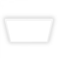 BRILONER Tava LED stropn� sv�tidlo, ploch�, p��m� a nep��m� osv�tlen�, 6000 lm, 45 W, b�l�, 56x56 cm 7535416