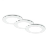 BRILONER CCT LED vestavná svítidla sada, pr.9,2 cm, 3x LED, 4,8 W, 450 lm, bílé IP44 BRI 7034-036 BRILONER CCT LED vestavná svítidla sada, pr.9,2 cm, 3x LED, 4,8 W, 450 lm, bílé IP44 BRI 7034-036