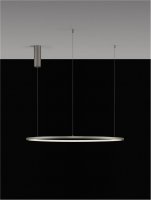 NOVA LUCE závěsné svítidlo TARQUIN šampaň stříbrný hliník a akryl LED 48W 230V 3000K IP20 stmívatelné 9345607 NOVA LUCE závěsné svítidlo TARQUIN šampaň stříbrný hliník a akryl LED 48W 230V 3000K IP20 stmívatelné 9345607