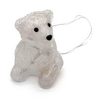 Sed�c� LED medv�d na baterie - 16 diod