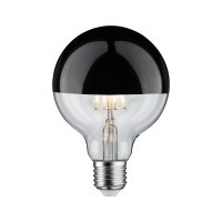 PAULMANN LED Globe 6,5 W E27 zrcadlov� svrchl�k �ern� chrom tepl� b�l� stm�vateln� 286.77