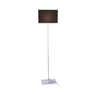 ACA Lighting stojac� lampa chrom kov 1XE27 �ern� kabel hranat� z�kladna H123cm bez st�n�tka MIX&MATCH MF15018CHB