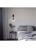 NOVA LUCE n�st�nn� sv�tidlo VEDA �ern� kov a �ir� sklo G9 1x6W 230V IP20 bez ��rovky 9536416