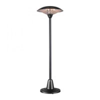 LEUCHTEN DIREKT is JUST LIGHT venkovní stojací topidlo s akcentním osvětlením svítidlo, černá, IP34, 1500 W, 3000 W LEUCHTEN DIREKT is JUST LIGHT venkovní stojací topidlo s akcentním osvětlením svítidlo, černá, IP34, 1500 W, 3000 W