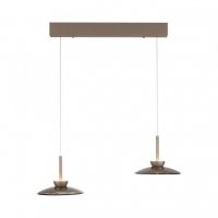 PAUL NEUHAUS LED závěsné svítidlo Pure Moon, bronzová, stmívatelné 2700K PAUL NEUHAUS LED závěsné svítidlo Pure Moon, bronzová, stmívatelné 2700K