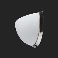 OSMONT NEL44581 NELA DL2 nástěnné skleněné svítidlo nerez leštěná / bílá IP43 60W E27 HF OSMONT NEL44581 NELA DL2 nástěnné skleněné svítidlo nerez leštěná / bílá IP43 60W E27 HF