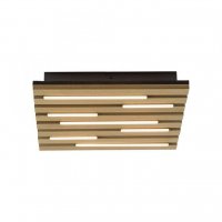 JUST LIGHT LED stropn� sv�tidlo AKUSTIK, d�evo, p��rodn�, hranat� 3000K