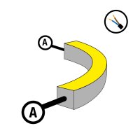 SLC nap�jen� pro NeonFlex 230V Side-Bend Mono s kabelem A
