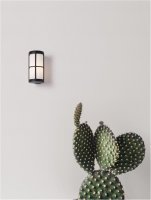 NOVA LUCE venkovn� n�st�nn� sv�tidlo STONE �ern� hlin�k a akryl E27 1x12W 220-240V IP54 bez ��rovky 9002851