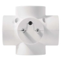 EMOS Rozbo�ovac� z�suvka 4� kulat�, b�l� 1905040001