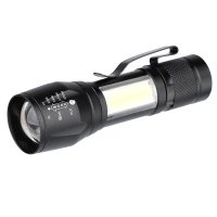 Solight LED kovová svítilna nabíjecí, 150 +60lm, Li-Ion, černá WL115-R Solight LED kovová svítilna nabíjecí, 150 +60lm, Li-Ion, černá WL115-R