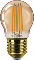 Philips LED filament žárovka E27 P45 6W (40W) 470lm 1800K nestmívatelná, jantarová Philips LED filament žárovka E27 P45 6W (40W) 470lm 1800K nestmívatelná, jantarová