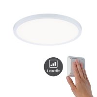 PAULMANN LED vestavné svítidlo Areo VariFit IP44 3-krokové-stmívatelné 230mm 16W 4.000K bílá 930.56 PAULMANN LED vestavné svítidlo Areo VariFit IP44 3-krokové-stmívatelné 230mm 16W 4.000K bílá 930.56