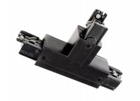 Deko-Light kolejnicov� syst�m 3-f�zov� 230V D Line T-spojka lev�-lev�-prav� 220-240V AC/50-60Hz �ern� RAL 9011 166 710029