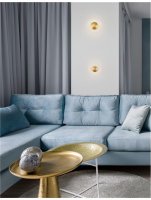 NOVA LUCE n�st�nn� sv�tidlo ESIL �ir� sklo mosazn� zlat� hlin�k LED 4W 230V 3000K IP20 9118514