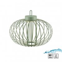 JUST LIGHT LED stoln� lampa pr�m�r 46cm zelen� na baterie USB IP44 stm�vateln� dotykem 2700K LD 19305-43