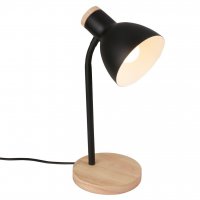 BRILONER Prep stoln� lampi�ka - s vyp�na�em, E14 patice, max. 10W, �ern� / d�evo 7659015