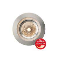 SLC vestavn� LED sv�tidlo OneSoft Dim-To-Warm 8 W 220-240 V 1800-3000 K stm�vateln� IP54 36� Ra90 hlin�k