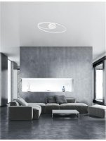 NOVA LUCE stropn� sv�tidlo VIAREGGIO b�l� hlin�k a akryl LED 28W 230V 3000K IP20 8101204