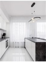 NOVA LUCE z�v�sn� sv�tidlo CELIA stm�vateln� �ern� hlin�k op�lov� sklo LED 44.2W 230V 3000K IP20 stm�vateln� 9820603