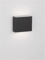 NOVA LUCE venkovn� n�st�nn� sv�tidlo DEWI antracitov� hlin�k a �ir� sklo LED 7.7W 3000K 220-240V 253st. IP65 sv�tlo nahoru a dol� 9492640