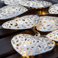 DecoLED LED sv�teln� �et�z, kovov� srdce