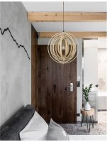 NOVA LUCE závěsné svítidlo ASCO přírodní dřevo hnědý textilní kabel E27 1x12W 230V IP20 bez žárovky 9138062 NOVA LUCE závěsné svítidlo ASCO přírodní dřevo hnědý textilní kabel E27 1x12W 230V IP20 bez žárovky 9138062