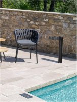 NOVA LUCE venkovn� sloupkov� sv�tidlo TIEN �ern� hlin�k a �ir� sklo LED 8.5W 3000K 200-240V 55st. IP54 9002879