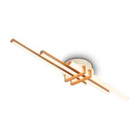 BRILONER Tinka stropn� sv�tidlo 78x16 cm - 21W, 2400lm, LED, tepl� b�l�, k�vov� 3952034