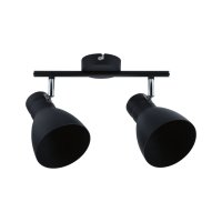 PAULMANN Bodov� sv�tidlo Davy 2-ramenn� max. 2x20W �ern� bez zdroje sv�tla industri�ln� styl 667.60