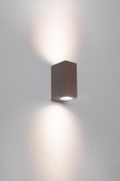 CENTURY venkovn� n�st�nn� sv�tidlo AXO 2XGU10 SQUARE corten