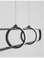 NOVA LUCE závěsné svítidlo ARTE matný černý hliník a akryl LED 31.2W 230V 3000K IP20 stmívatelné 9113121 NOVA LUCE závěsné svítidlo ARTE matný černý hliník a akryl LED 31.2W 230V 3000K IP20 stmívatelné 9113121