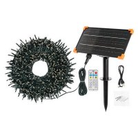 XmasKing LED �et�z 20m 1000 LED sol�rn� venkovn�, tepl� b�l� (LED sv�teln� �et�z venkovn�)