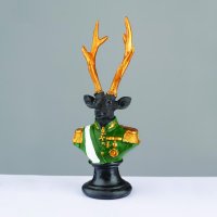 ACA Lighting dekorace jelení voják černá 24cm X1524311 ACA Lighting dekorace jelení voják černá 24cm X1524311