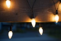 Venkovn� souprava LED Filament �i�ka b�l�, mo�nost prodlou�en�, �ern� kabel� + nap�jec� trasform�tor